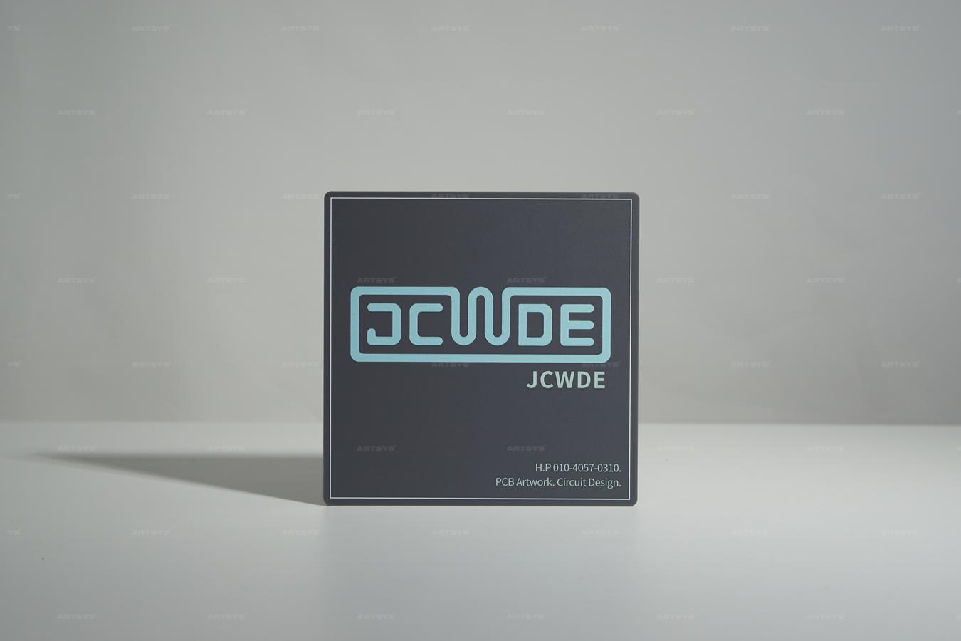 아트시스의 JCWDE 로고 아크릴 사인판 - PCB 아트워크 및 회로 디자인